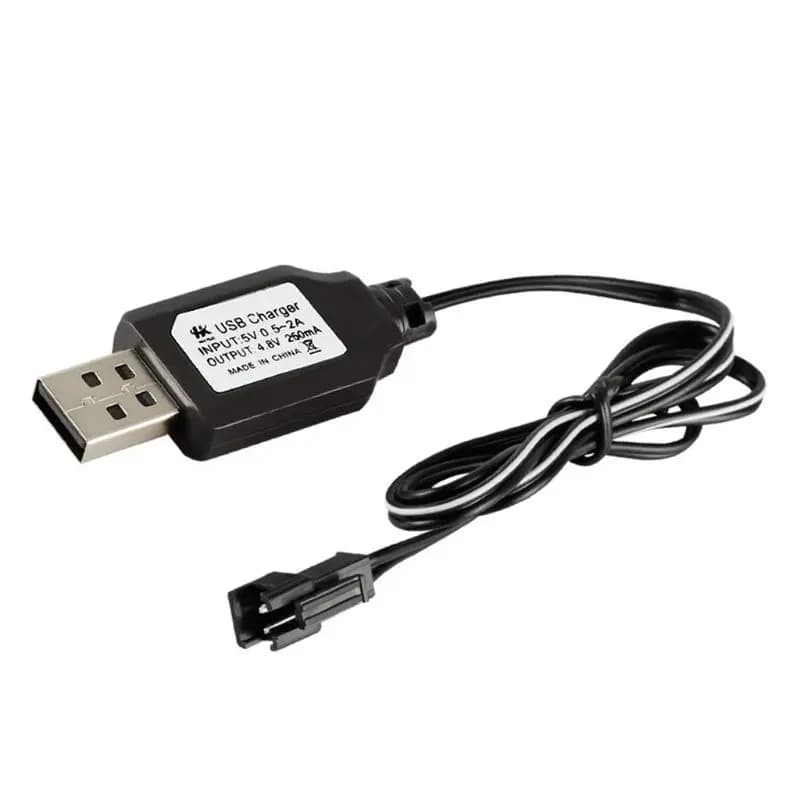Cavo di ricarica Caricatore del USB Della Batteria Ni-Cd Ni-Mh Batterie Pack SM-2P Plug Adapter 4.8V 250mA Uscita Giocattoli Auto