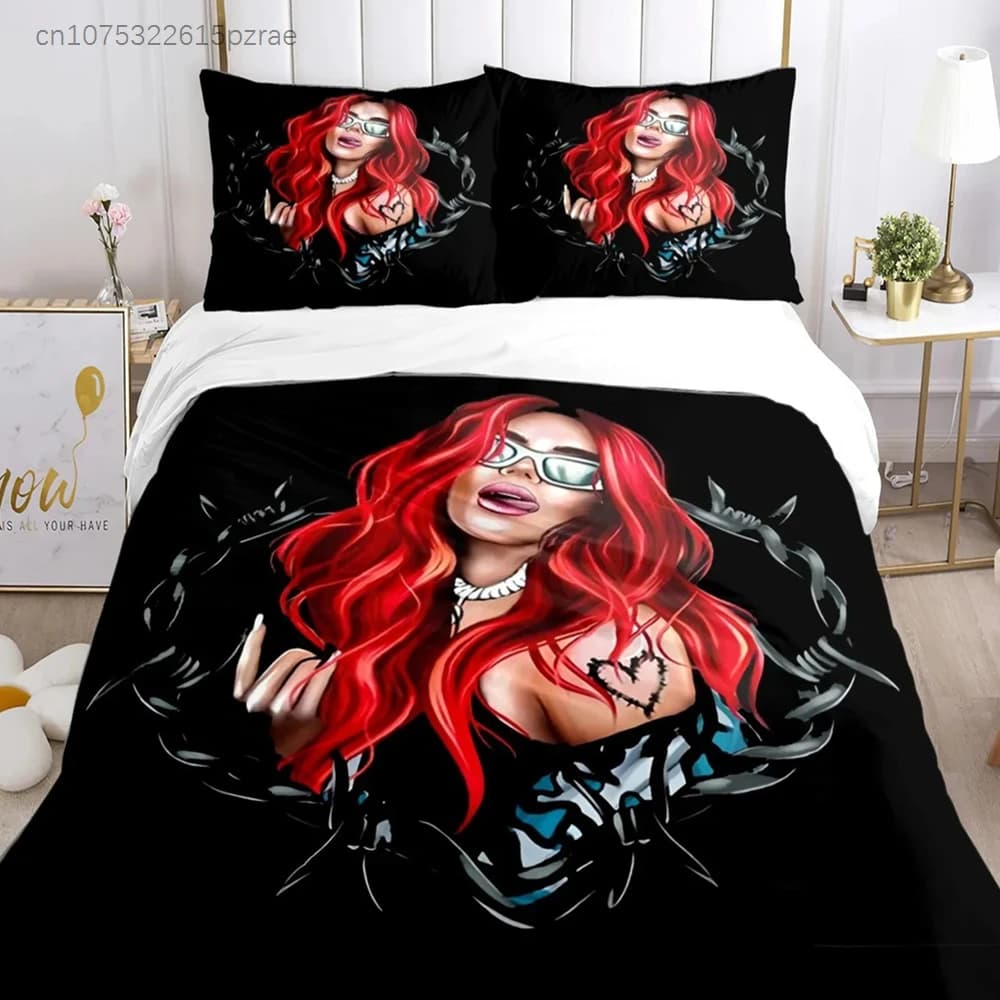 New Album Manana Bedding Set Sexy Karol G Duvet Cover Pillowcase Singer All Season Quilt Cover Teens Single Double Queen King