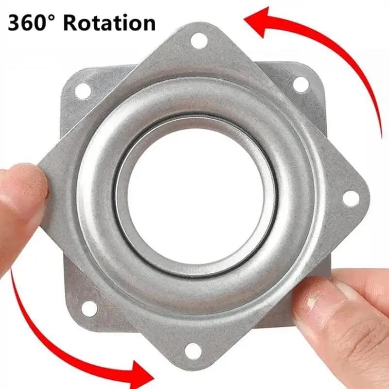 Piatto Girevole Lazy Susan da 3 Pollici per Mobili, Sedie, Espositori, Tavoli da Cucina, con Cuscinetti a Sfera in Acciaio, Base Girevole, Vassoio Rotante
