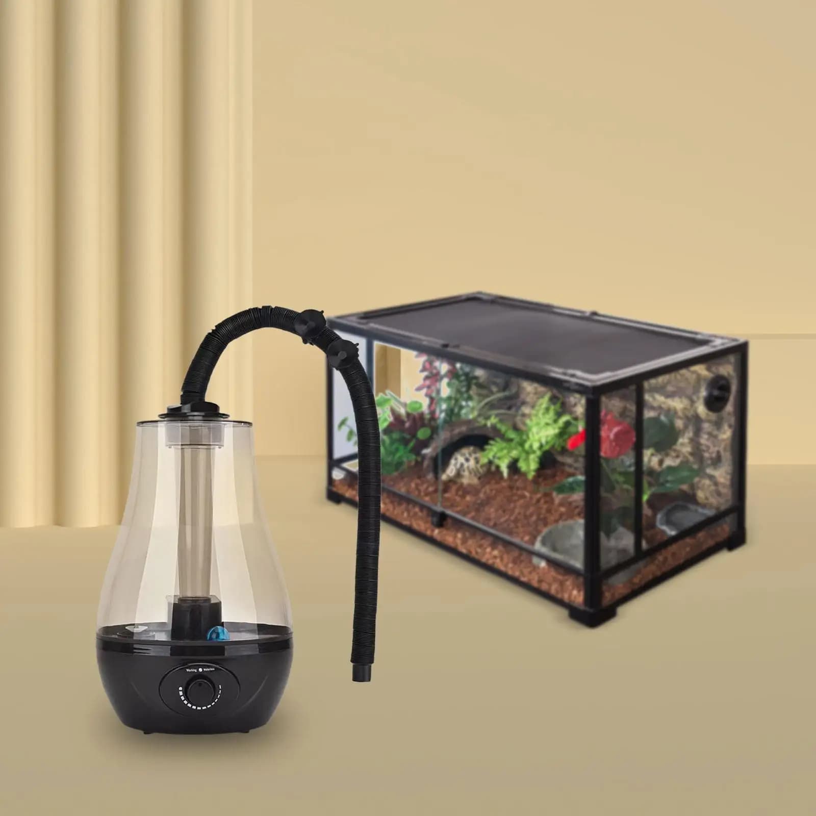 Terrari umidificatore rettile nebbia 3L rettile nebbia macchina, rettile umidificatore per terrari anfibi serpente camaleonte