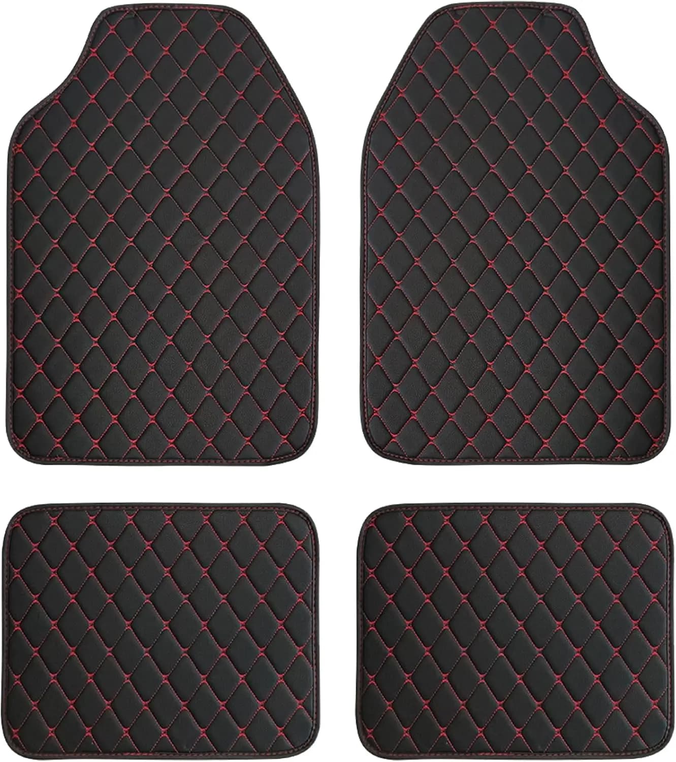 Tappetini Universali per Auto Tutte le Stagioni Set Completo per SUV Van Camion in Pelle di Lusso