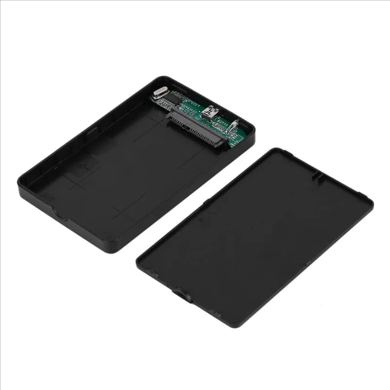 Custodia per disco rigido USB da 3 pezzi da 2,5 pollici Sata a USB 2.0 Custodia per disco rigido SATA Custodia esterna per disco rigido HDD con cavo USB