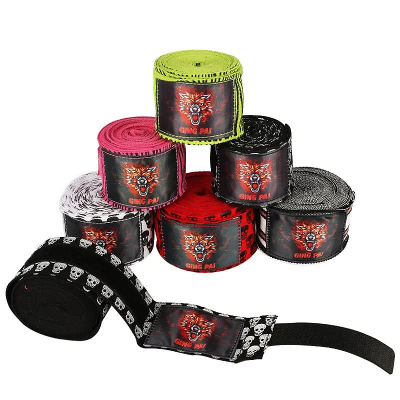 1 paio di bendaggi da boxe allenamento di boxe bendaggio elastico Sanda Kick MMA guanti per le mani avvolge cintura boxe sport protezione per il polso