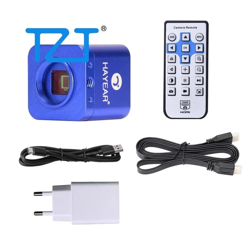 TZT HY-5100 24MP Full HD 1080P 2K HDMI USB microscopio fotocamera digitale elettronica industriale fotocamera per cellulare Repai