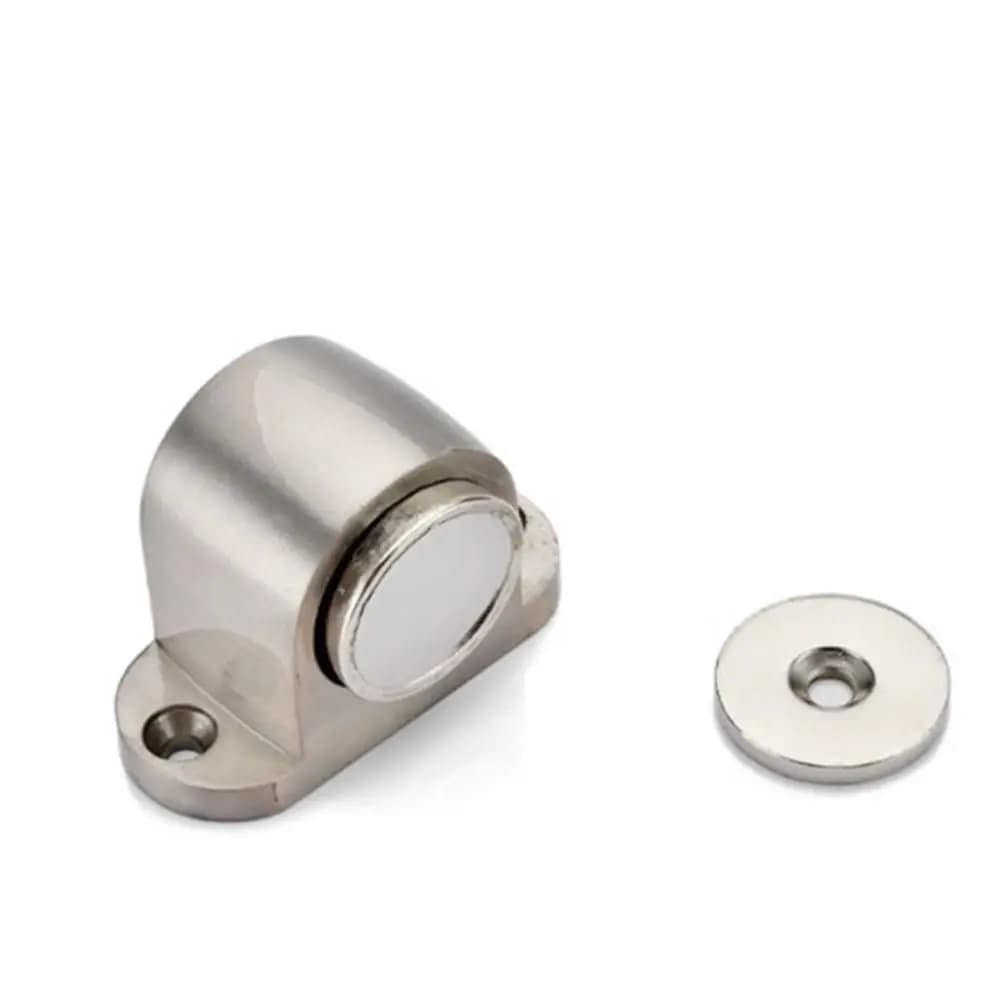 Brushed Powerful Floor-mounted Casting Door Stop Door Stopper Magnetic Door Holders