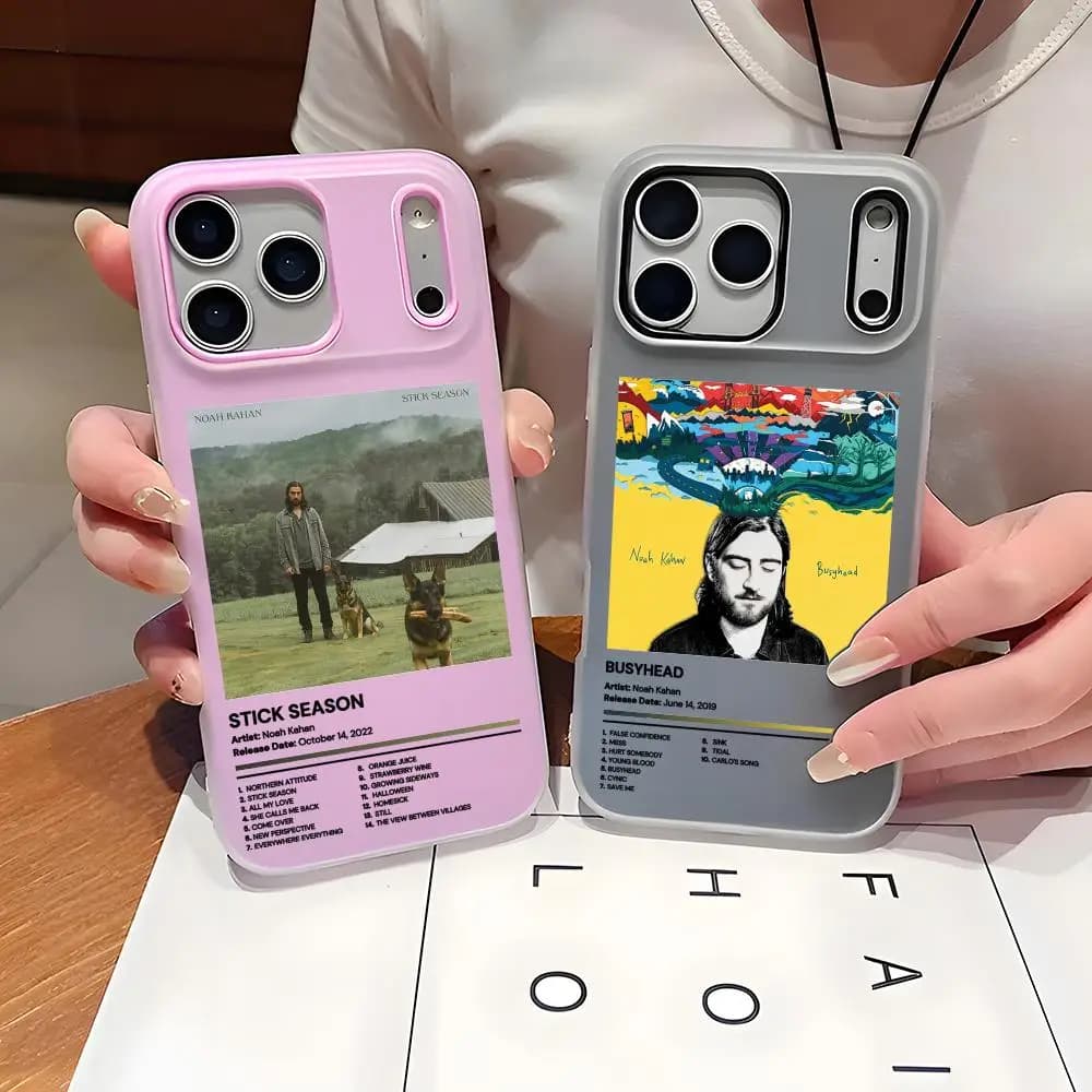 Custodia Protettiva Trasparente in TPU Jelly Singer N-noah Kahan per iPhone 17 16 15 14 13 12 11 Pro Max Plus Mini Sottile