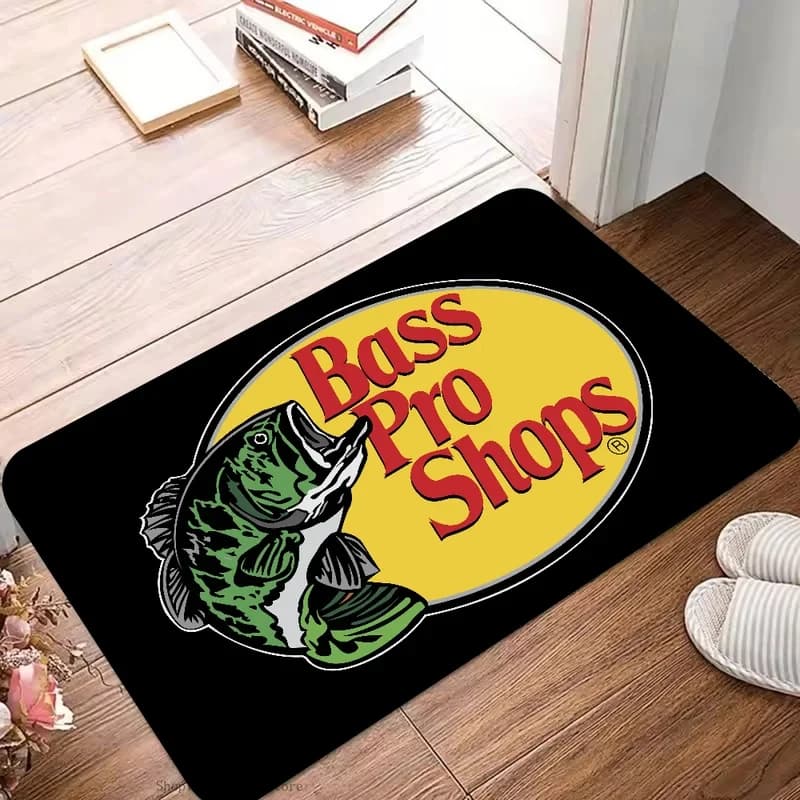 Tappetino Assorbente Antiscivolo VIKAMA Bass Pro Shops, Tappeto Decorativo per Casa, Cucina, Bagno, Zerbino con Tema Pesca e Caccia