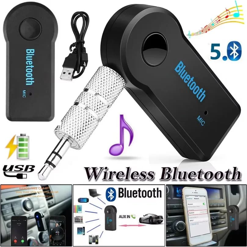 Wireless Bluetooth 5.0 Receiver Transmitter Adapter 3 in 1 USB Adapter Audio Receiver Bluetooth Car Charger Car Aux for E91 E92