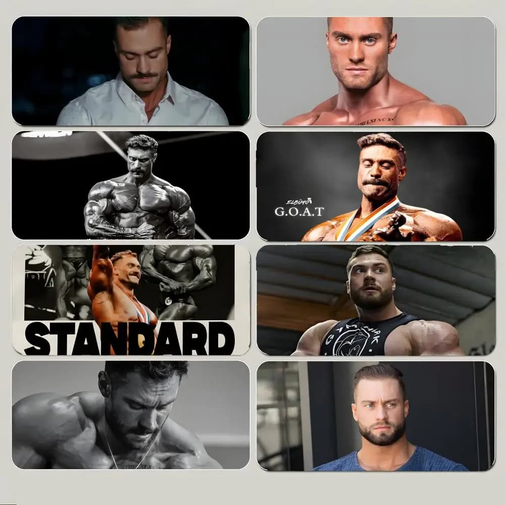 Muscular Chris Bumstead-s Mouse Pad Large Gaming Mousepad with Thick Stitched Edge Non-Slip Desk Mat