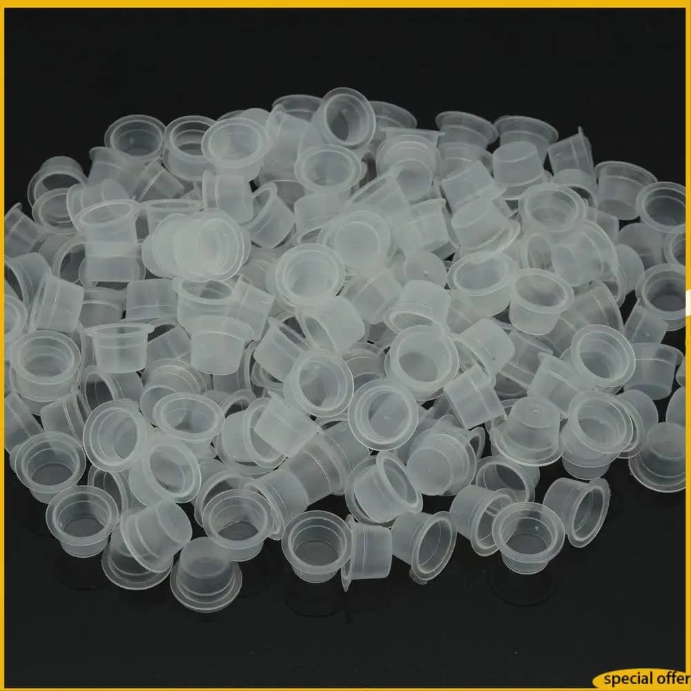 Tazze di pigmenti A61I per, 300 pezzi/borsa 13 mm anelli di inchiostro per tatuaggi medi usa e getta per tazze di pigmenti per microblading