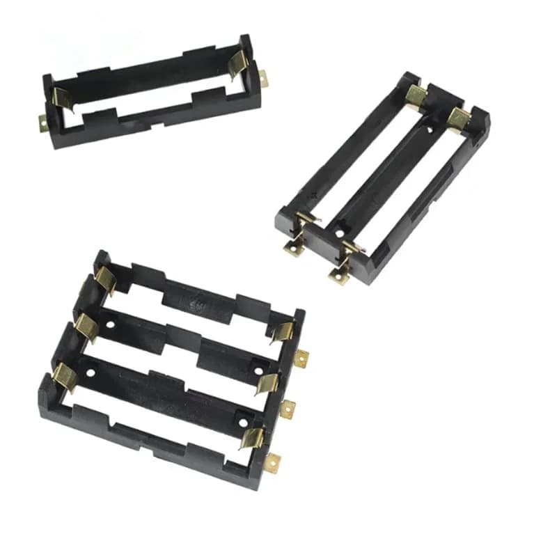 1x 2x 4x 18650 Battery holder SMT 18650 Battery box 3.7V Power Bank container case with bronze pins