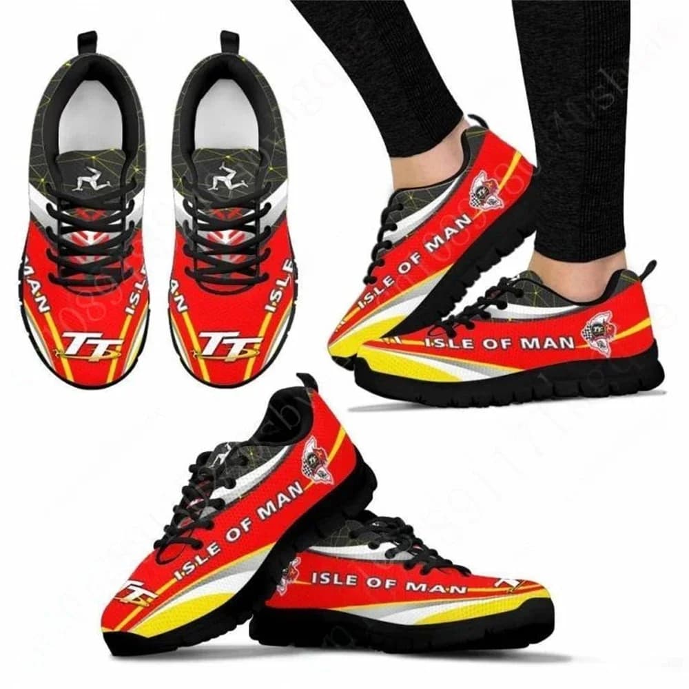 Scarpe da ginnastica leggere da uomo e da donna Isle Of Man, scarpe sportive ammortizzate, scarpe casual da passeggio personalizzate