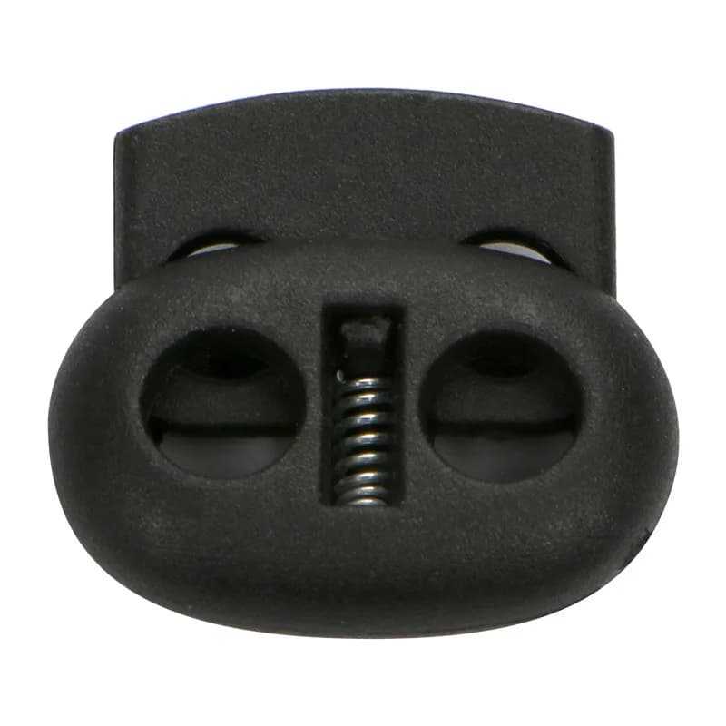 50PCS Cordends Nero Disegna Tappi Per Cavo Per Zaino Da Campeggio Cinghia di Regolazione Fibbia Durevole Tende Cavo di Blocco Naso di Maiale Elementi di Fissaggio