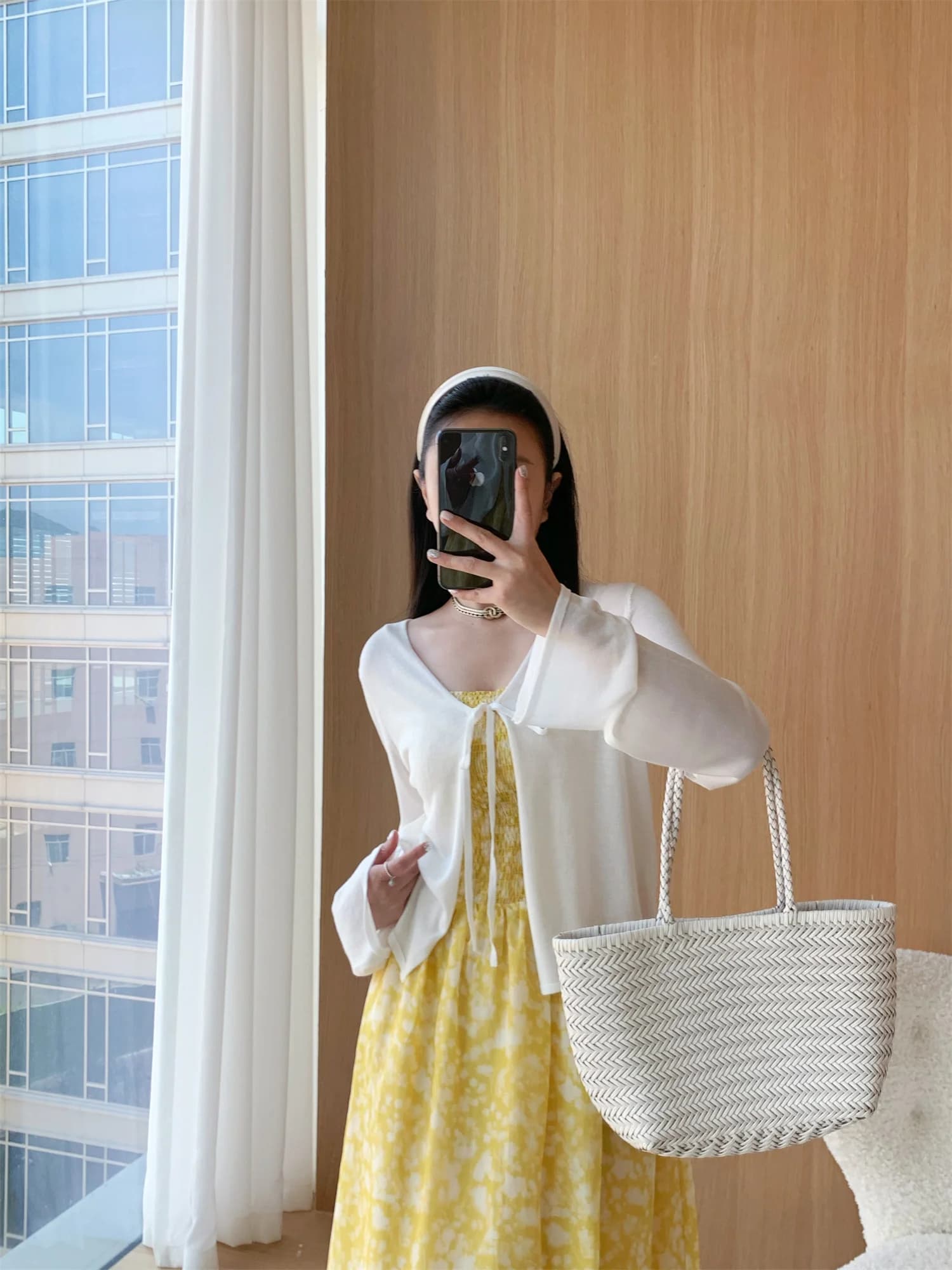 Cardigan Aperto in Maglia Ultra-Sottile Liscio Effetto Seta Lyocell con Protezione Solare e Sensazione Rinfrescante E3 Moda Donna Estate 2025