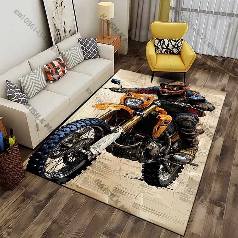 Tappeto per avventure in moto, tappeto per yoga, decorazione per soggiorno, tappetino per gattonare per bambini, tappetino per zerbino, tappeto per area gioco