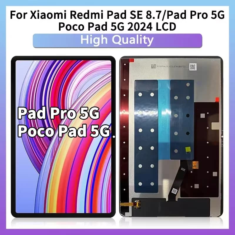 Nuovo Per Xiaomi Redmi Pad SE 8.7/Pad Pro 5G 2024 12.1 Display LCD Touch Screen Digitizer Per Xiaomi Poco Pad 5G 2024 12.1 LCD