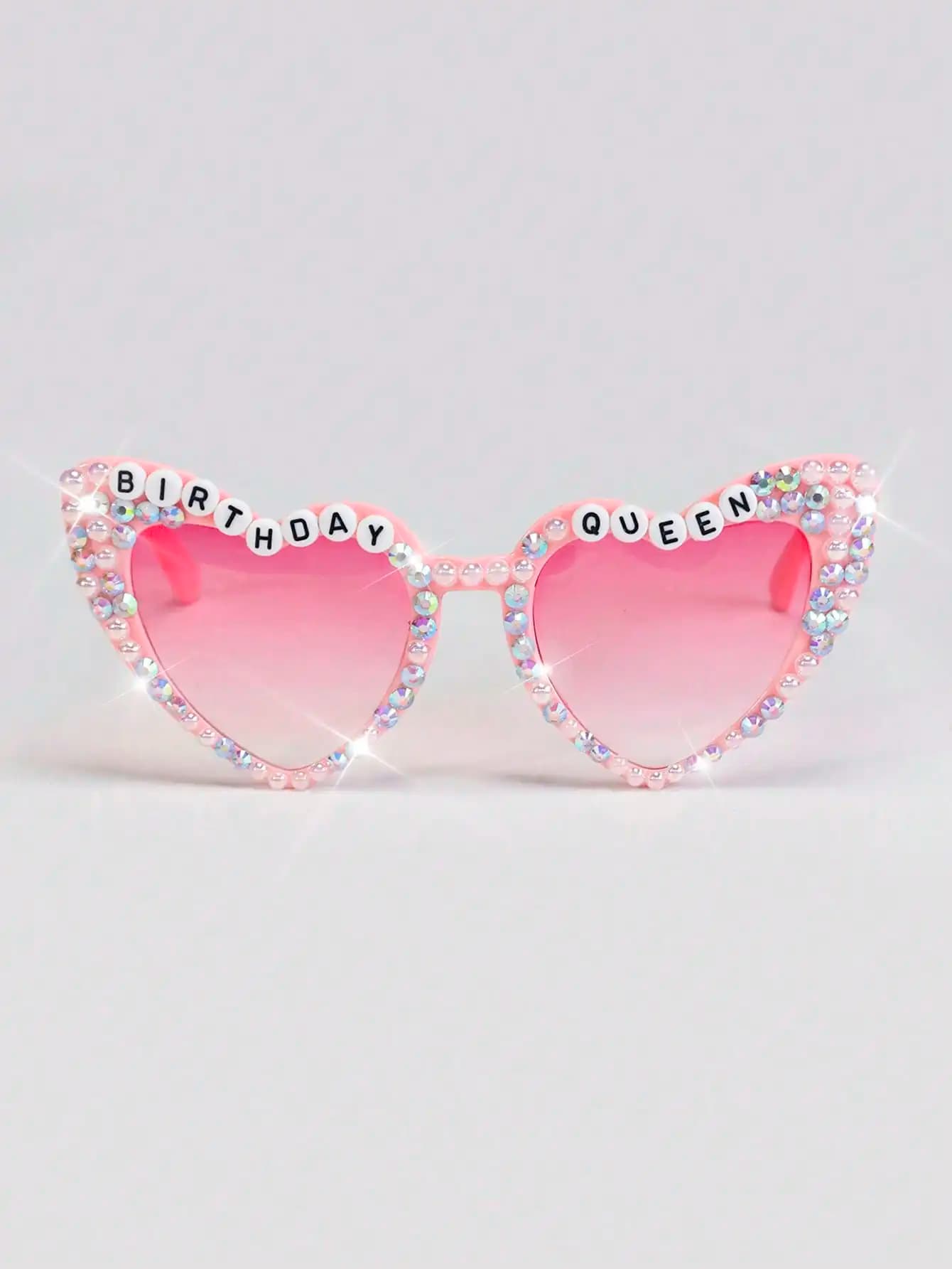 1 paio di occhiali da vista "Birthday Queen", adatti come regalo per feste di compleanno, accessorio, bomboniera, Natale