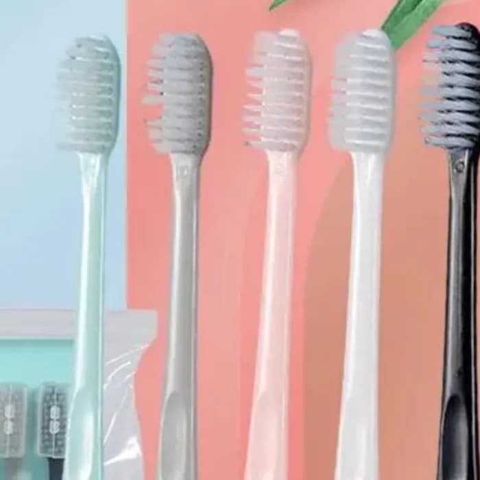 10 pz/set Spazzolino Da Denti A Setole Morbide Ultrafine Spazzolino Da Denti Per Adulti Pulizia Profonda Dentale Igiene Orale Spazzola Da Viaggio Portatile