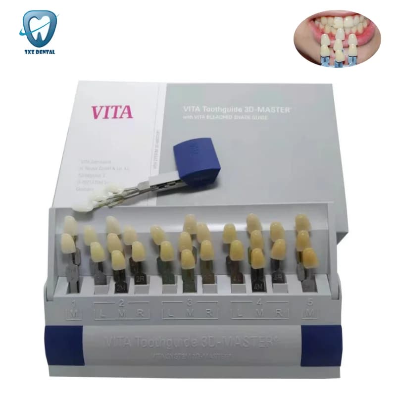 VITA Dentale Color Plate 29 Colors Teeth Whitening Porcelain Veneer Patch 3D Compare Model In Resin Materials For Dentistry