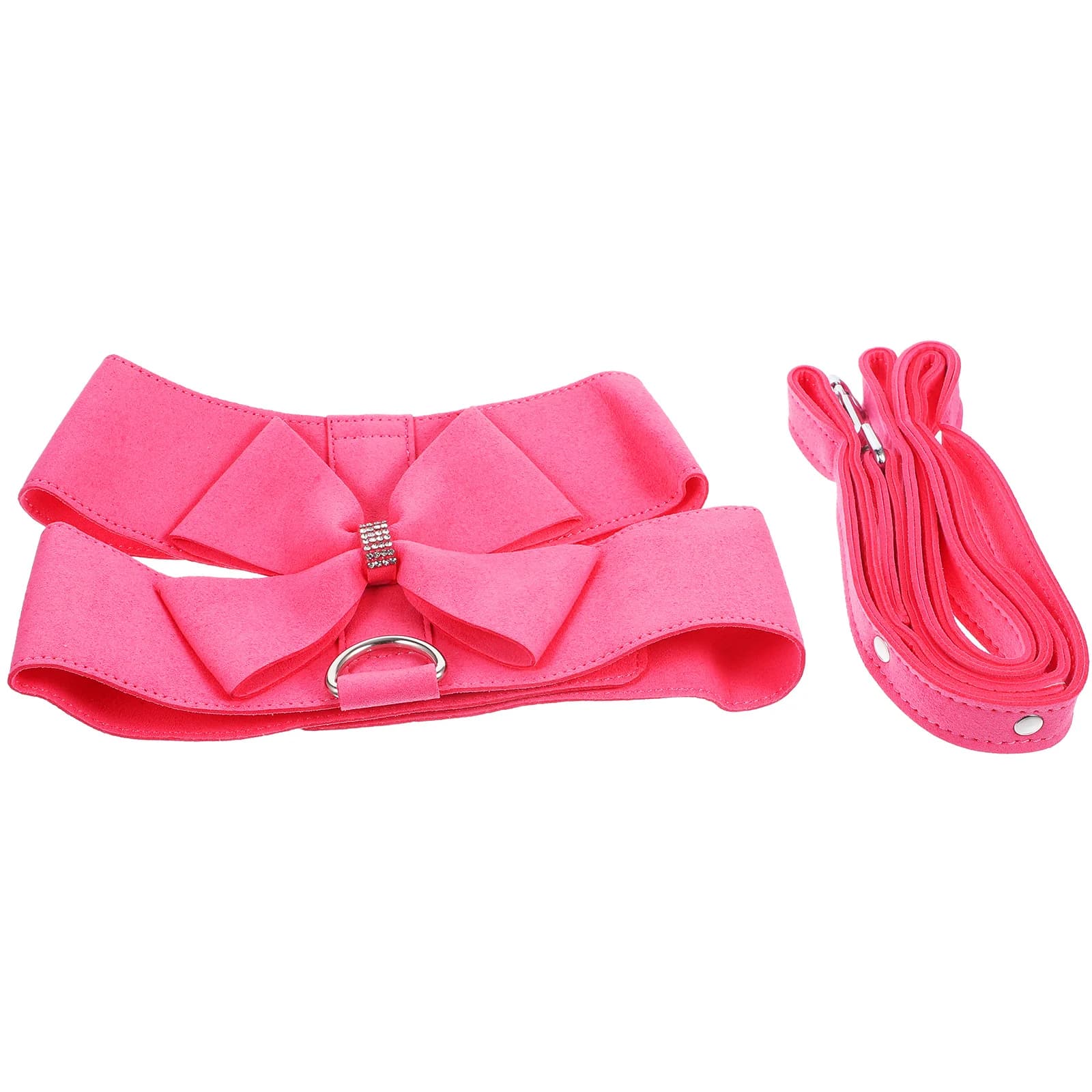 Guinzaglio per cani M Fascia toracica regolabile in microfibra rosa Trazione traspirante Facile controllo Sicurezza per animali domestici Indossare lungo tempo