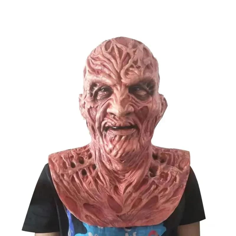 ♥ Maschera da Clown Spaventosa AA, Costume da Zombie Horror, Accessori per Halloween in Lattice, Guanti da Carnevale Freddy Krueger, Cosplay Anime, Nuovo 2026