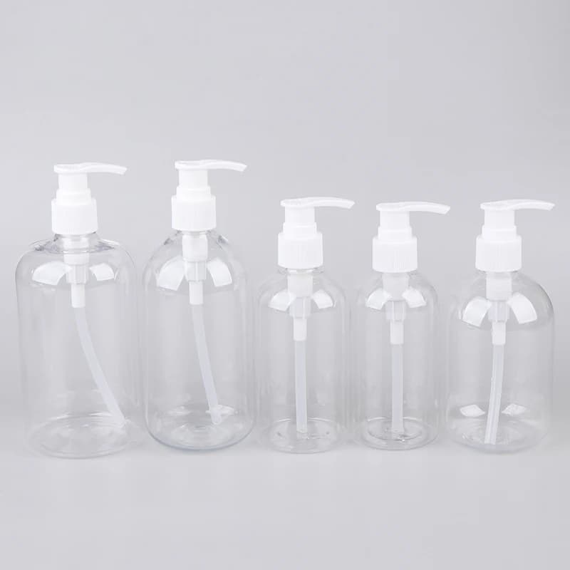 1pc 200-500ml Pompa Vuota Portatile Dispenser Bottiglie Cilindro Shampoo Lozione Contenitori Riutilizzabili Durevoli Per Sapone Liquido