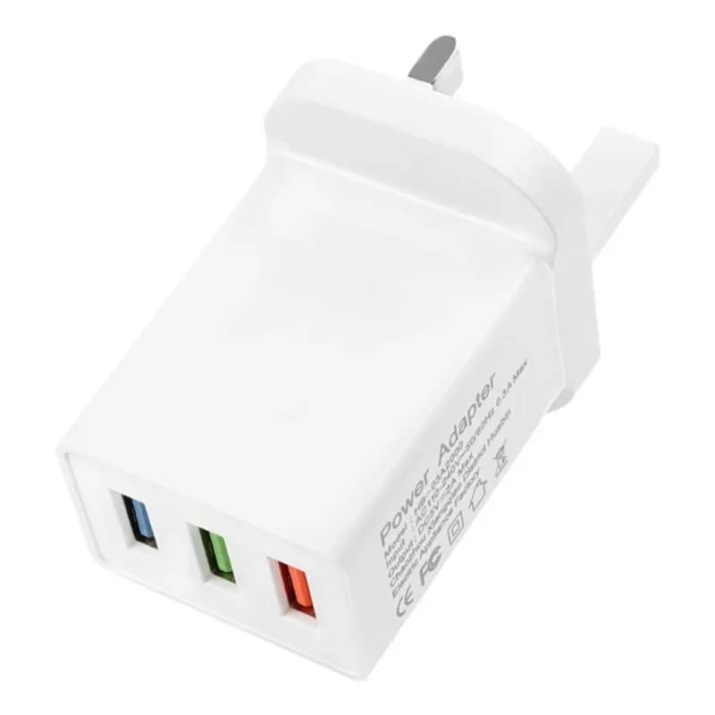 Caricatore adattatore di alimentazione convertitore spina EU/AU/UK da parete USB 5v2a a 3 porte compatibile con testa base per scatola di mattoni cubo di ricarica a due piedi
