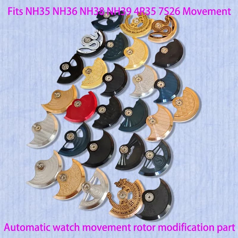 Movimento Automatico NH35 NH36 per Orologi, Rotore a Pendolo Compatibile con NH34 NH35 NH36 NH38 NH39 NH70 4R 7S 6R, Parte di Ricambio