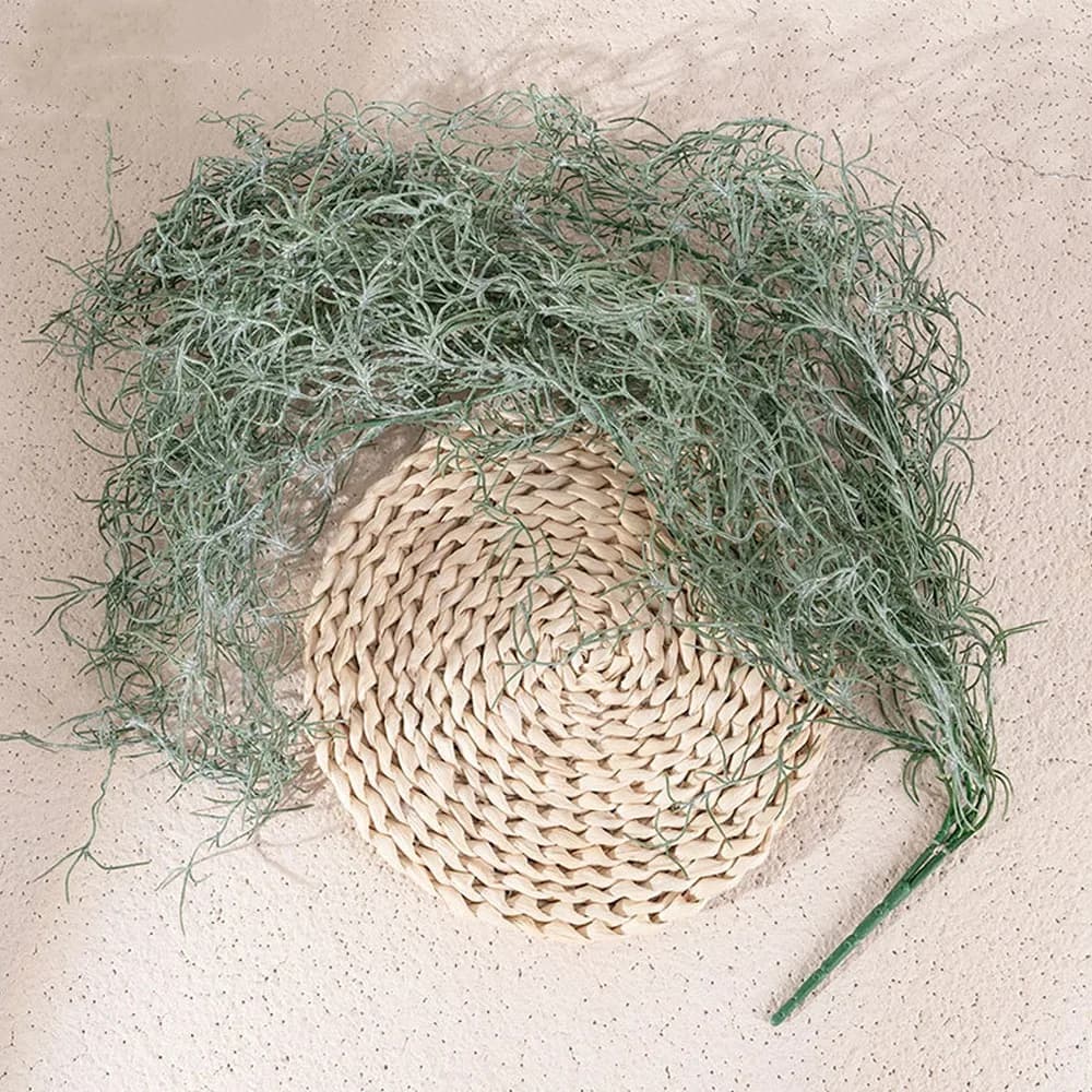 91 cm Erba Artificiale Verde, Piante in Plastica Effetto Reale, Succulente Artificiali, Elegante Pianta Rampicante Fatta a Mano da Appendere al Soffitto