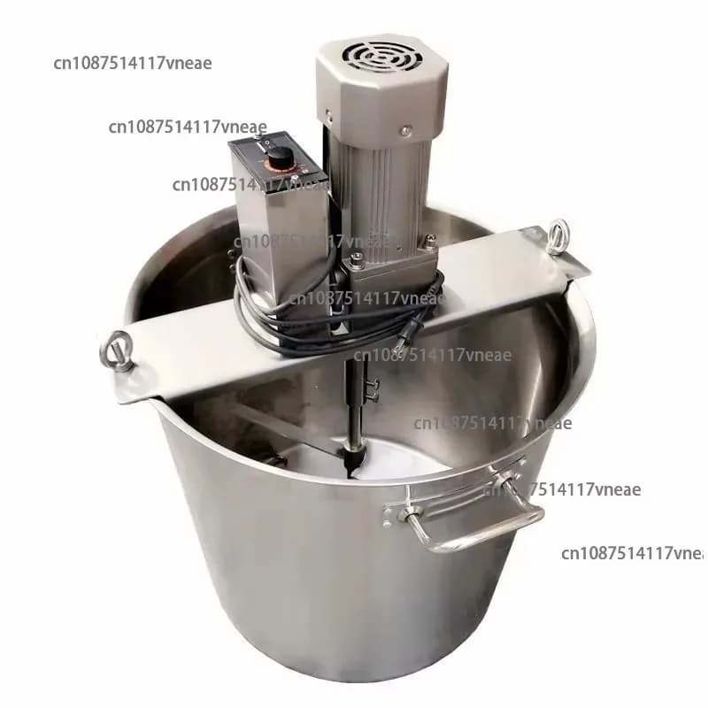 Machine for mixing and baking with 22L valves for meat sauce, pasta, olive oil, sophora jam, juice, for melting and mixing
