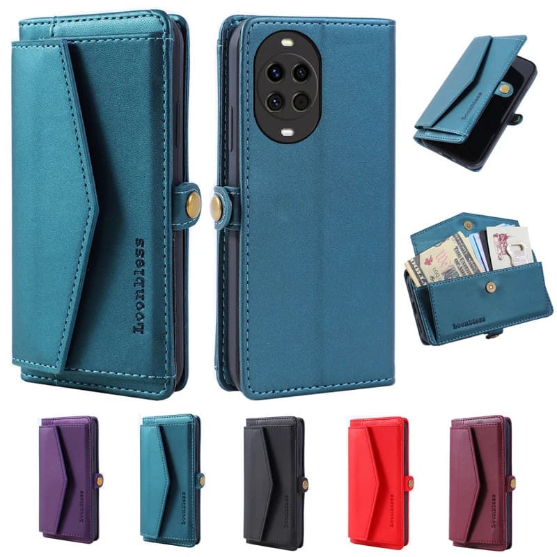 Custodia a Portafoglio per Huawei Nova 15, Cover in Pelle per Huawei Nova 15 Pro, Custodia per Telefono Huawei Nova15 Ultra 5G