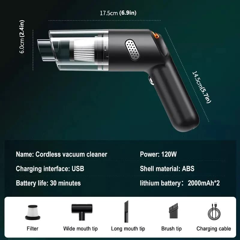 15000Pa Wireless Mini Aspirapolvere Tenuto In Mano Grande Aspirapolvere Per Auto Per La Casa Auto Aspirapolvere Assorbitore di Peli di Animali Domestici