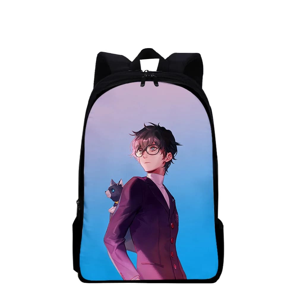 Trendy Popular Funny PERSONA Notebook Backpacks pupil School Bags 3D Print Oxford Waterproof Boys/Girls Laptop Backpacks