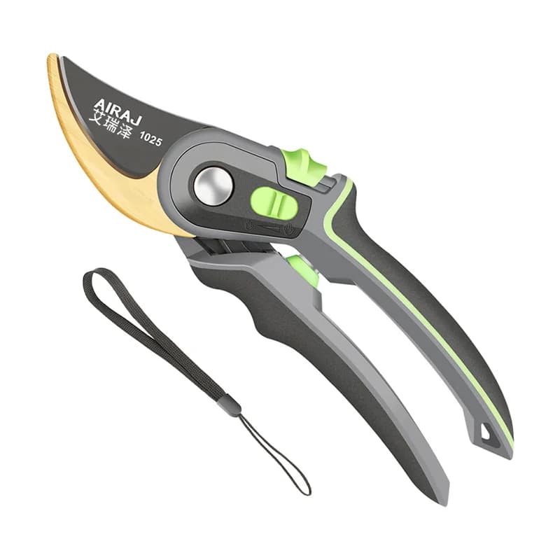 AIRAJ Industrial Grade Pruning Shears Are Labor-Saving Gardening Tools With Sharp, Durable, And Non Slip Scissors