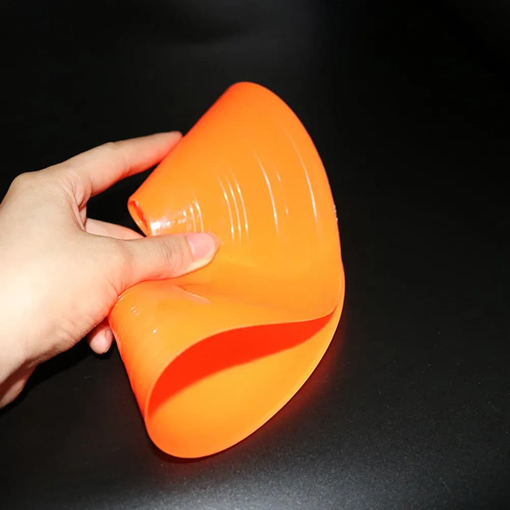 Set of 10 training cones for football, basketball and field marking for team sports