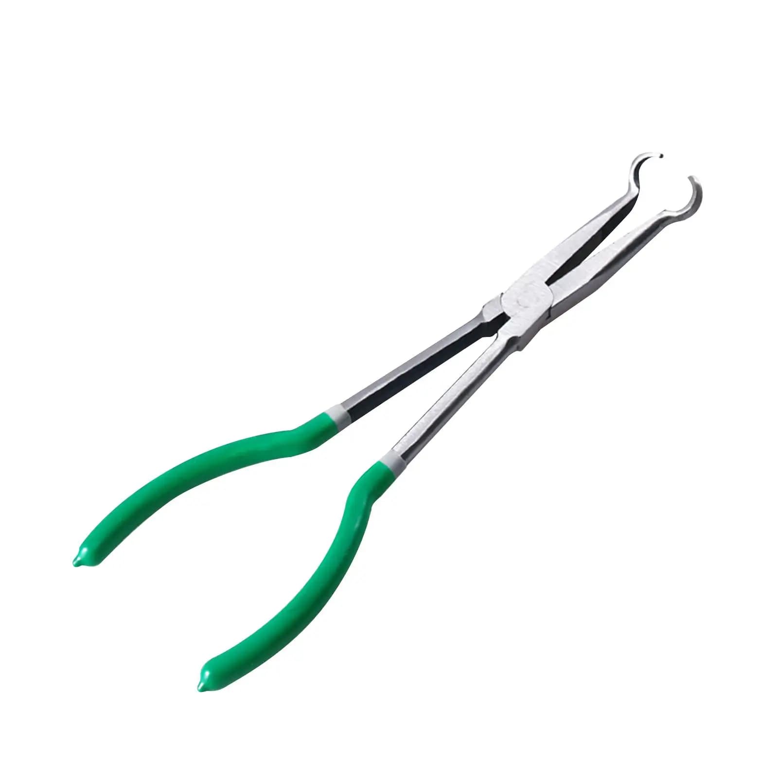 Pinza per impugnatura per tubo flessibile Strumento Manico in gomma in acciaio a lunga portata Pinza per rimozione avvio candela Riparazione automobilistica per elettrodomestici