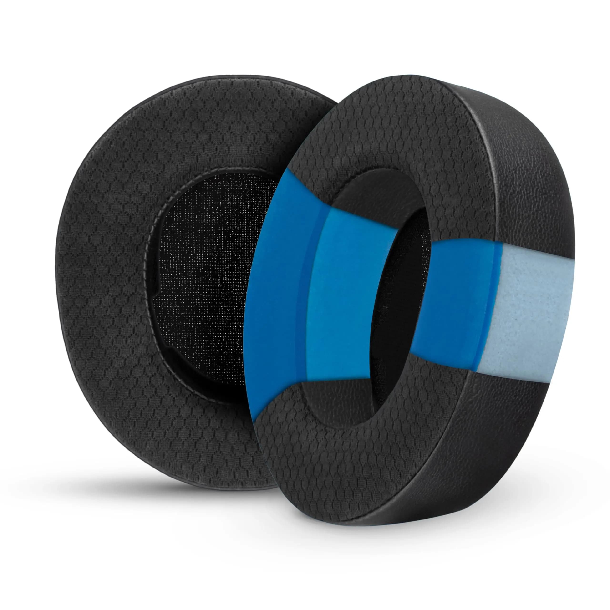 Cuscinetti auricolari in gel rinfrescante in tessuto ibrido per Arctis Nova Pro Wireless - con memory foam, gel rinfrescante, rete traspirante e pelle