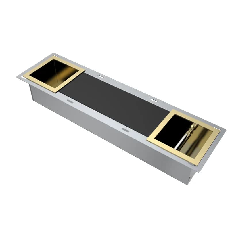 High quality 304 stainless steel wall niche toilet paper roll holder toilet paper storage niche