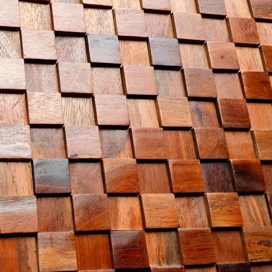 Diffusore di copertura Pannello da parete in legno Piastrella a mosaico Home Office Teahouse Sfondo in legno massello naturale Decorazione da parete in legno per vecchia barca
