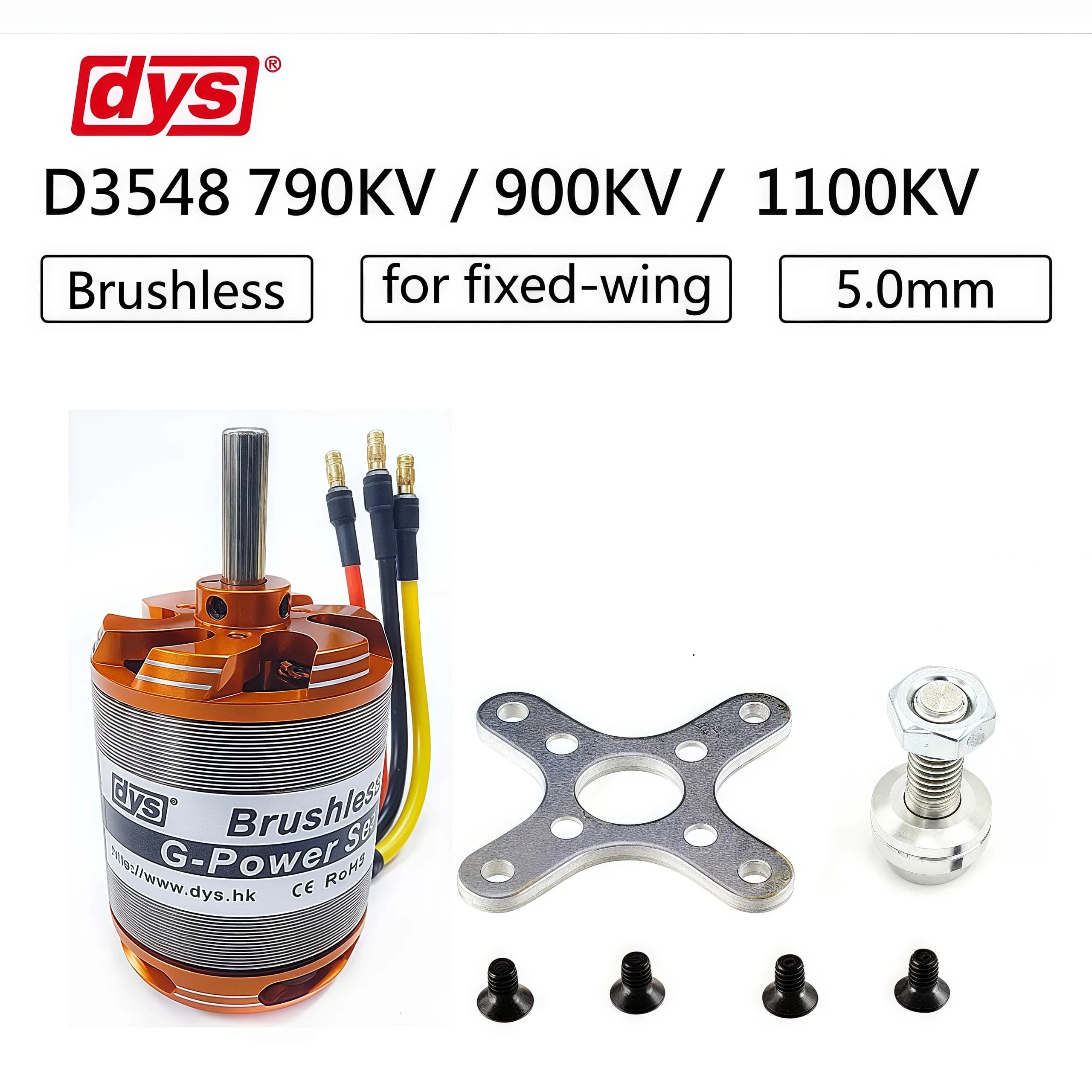 DYS D3548 790KV 900KV 1100KV Motore Brushless 3-5S Per RC Droni Ad Ala Fissa Multicotteri Aereo Elicottero