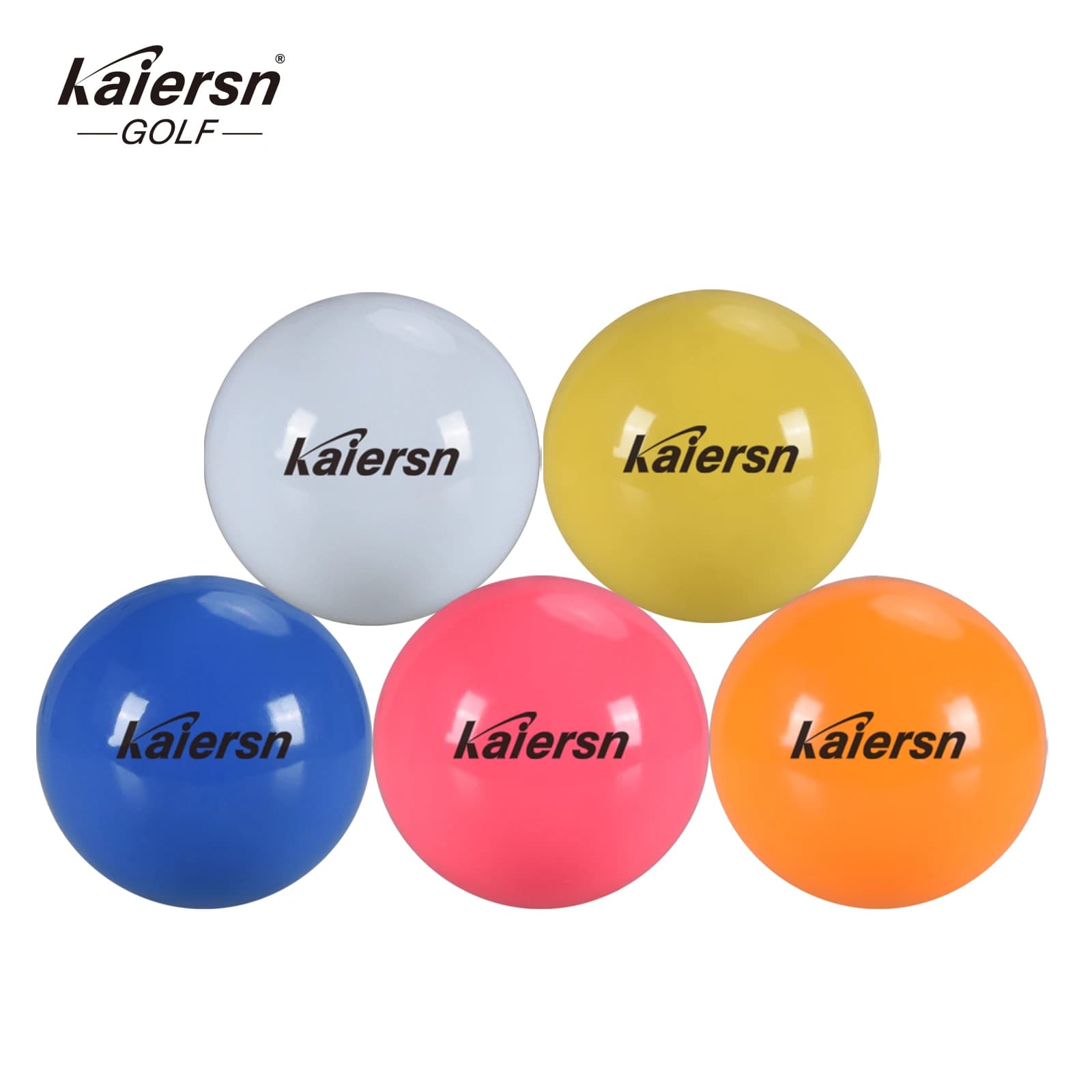 Pallina da Golf Kaiersn per Park Golf, Colore Solido, Diametro 6cm/2.36in, Multicolore Opzionale