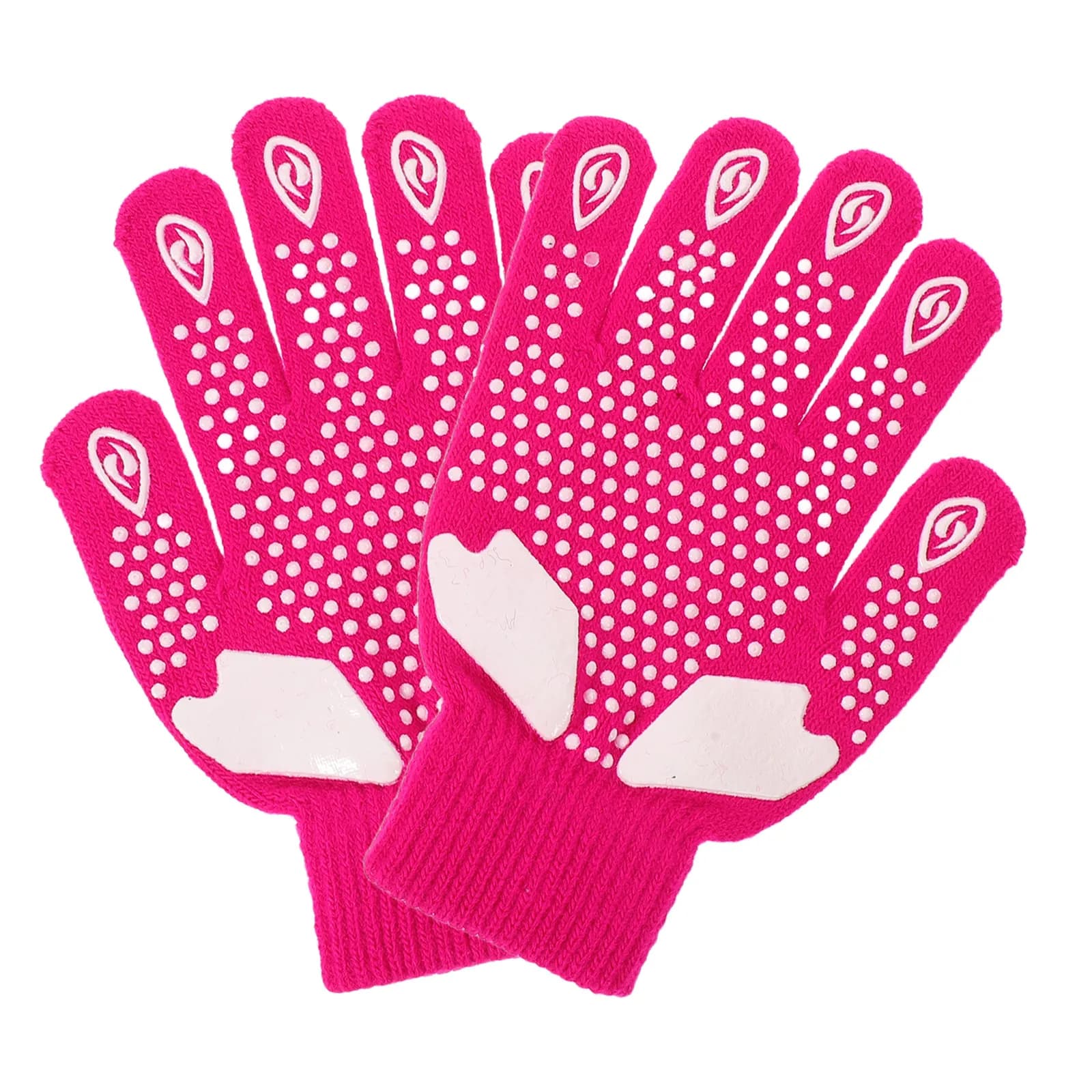 1 Paio di Guanti da Pattinaggio Artistico Antiscivolo per Donne, Palmo Rinforzato, Accessori per Pattinaggio su Ghiaccio, Sicurezza per Allenamento e Performance Giovanili
