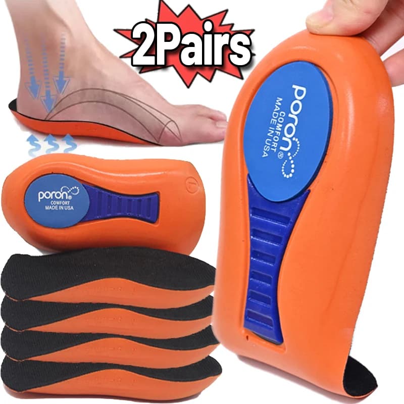 Solette Ortopediche per Fascite Plantare, Assorbimento degli Urti, Supporto dell'Arco Plantare, Cuscinetto per Tallone, Inserti per Scarpe da Corsa e Sneakers