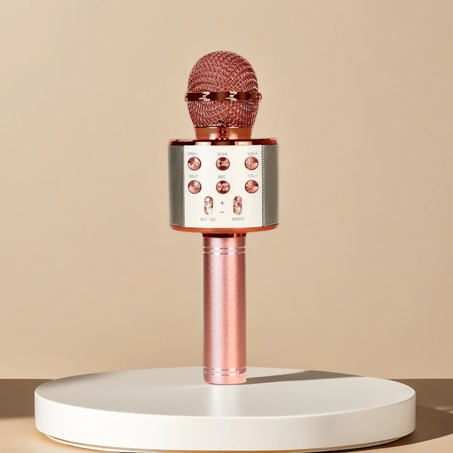 Microfono karaoke per bambini e adulti Microfono da canto Bluetooth Effetto eco, altoparlante incorporato portatile per regali di viaggio per feste