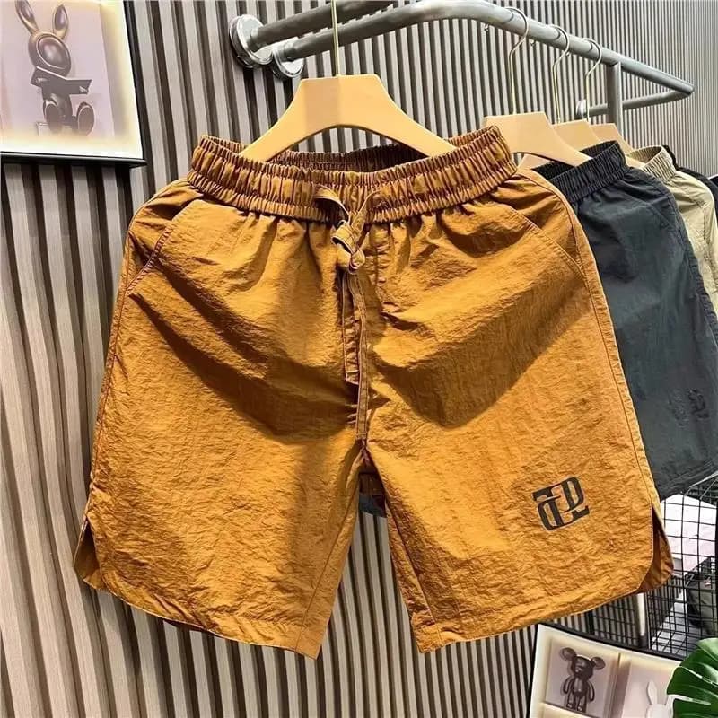 Ultra-Thin Quick-Dry Beach Shorts Casual Mid-Waist Loose Men's Shorts with Pockets Summer Sportswear Outdoor Fashion Brand