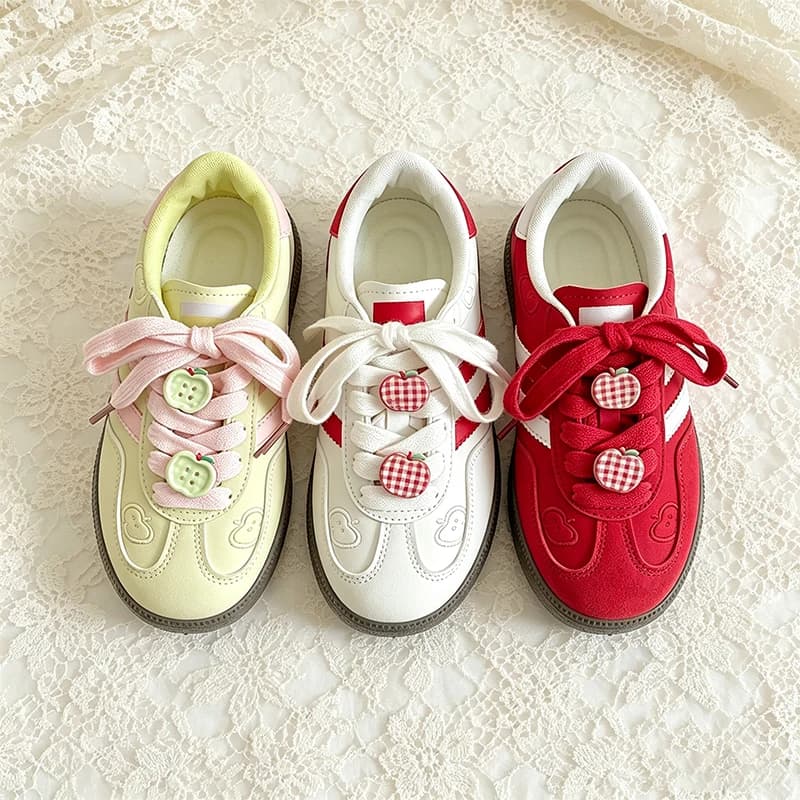 2026 Autumn Thick Sole Versatile Women's White Sneakers Student Breathable Casual Flat Shoes Dopamine Fashion Sports Shoes