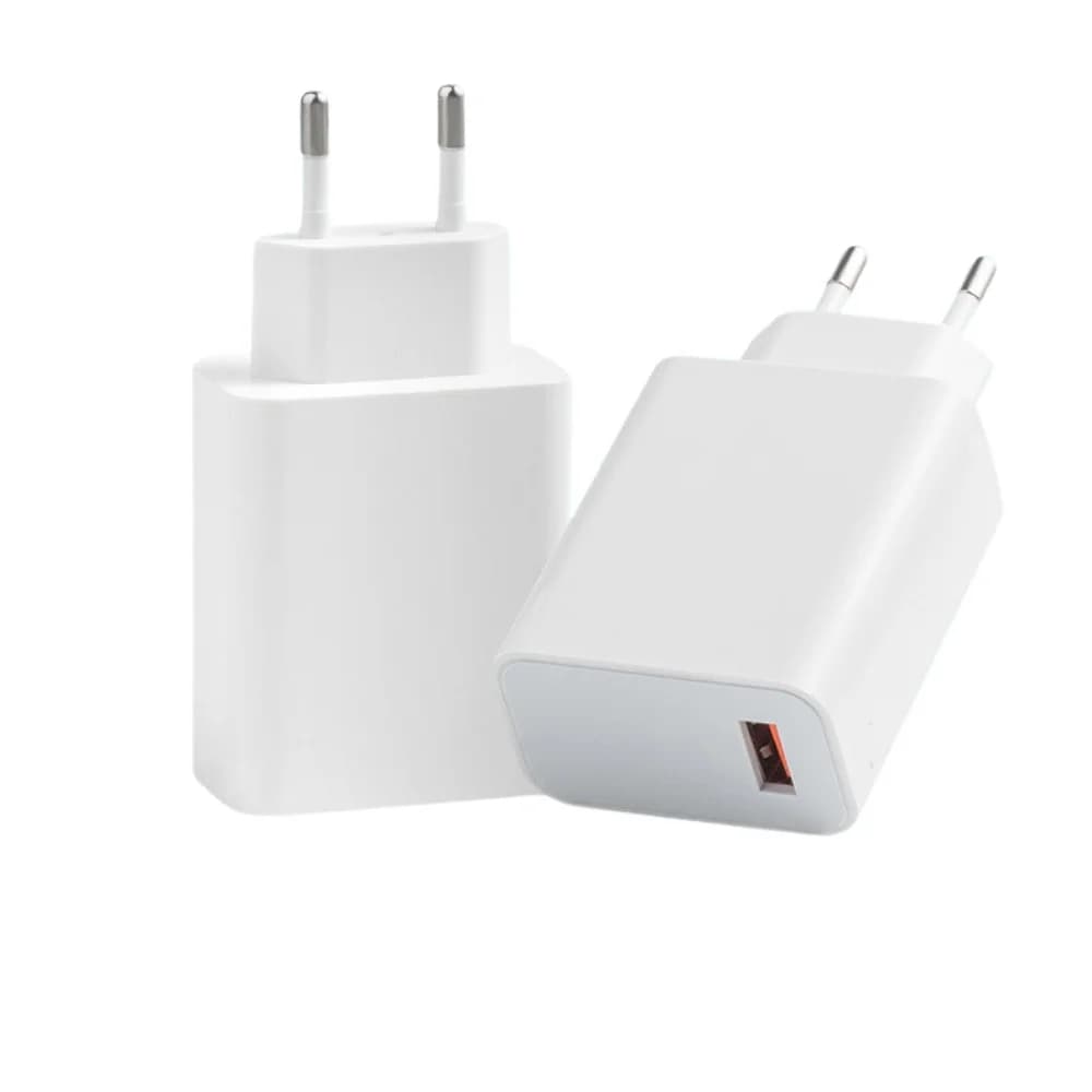 Caricabatterie Rapido 20W PD 3.0 con Spina EU, Porta USB-A 5V 2A, Adattatore di Alimentazione da Parete per iPhone, iPad, Samsung Galaxy e Telefoni Android