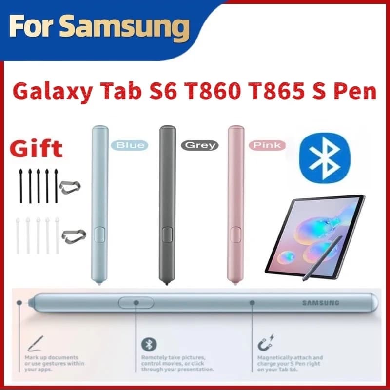 Per SAMSUNG Galaxy Tab S6 SM-T860 865 Tablet Stilo Sensibile S Pen Sostituzione Touch Screen Matita Con Bluetooth + Logo