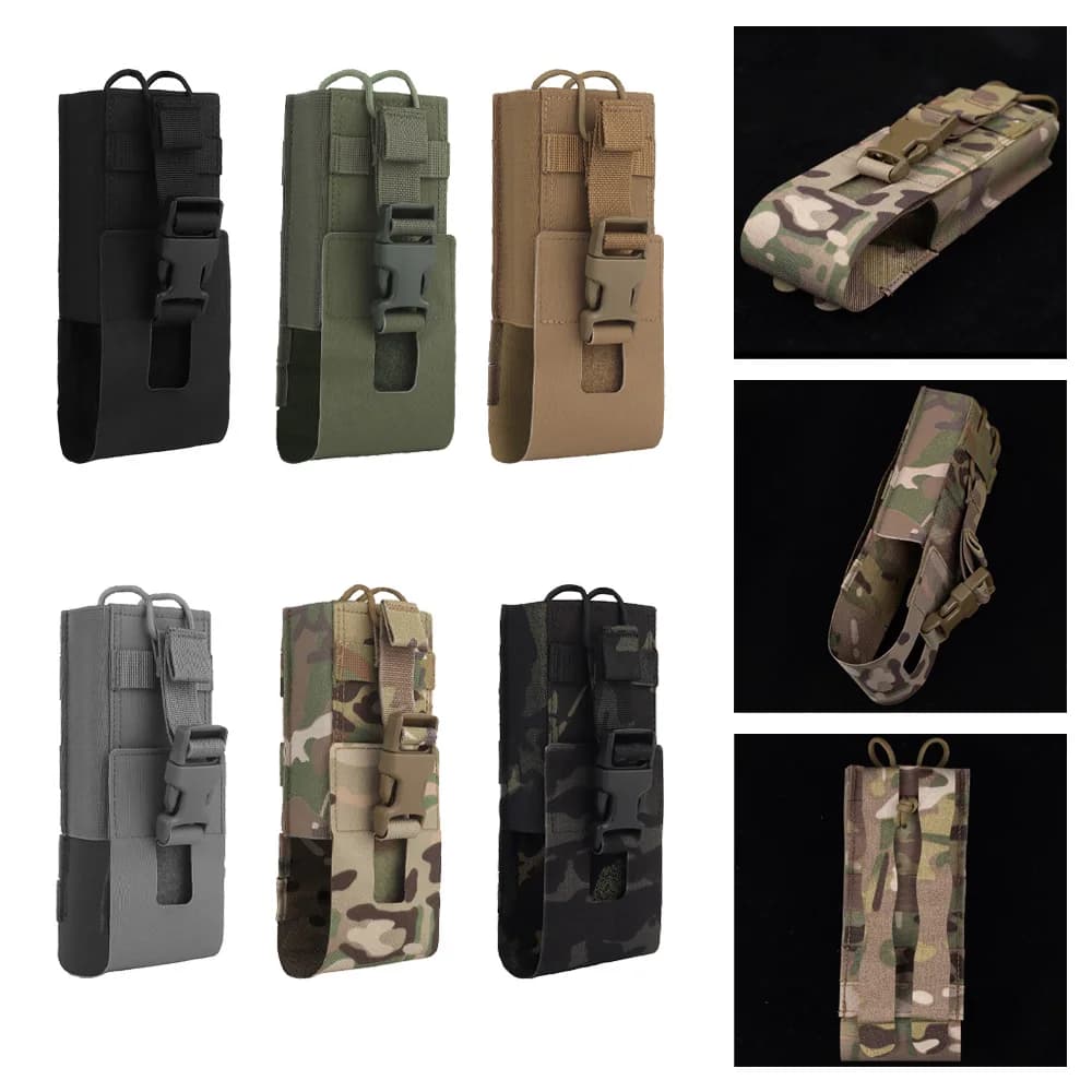 Custodia radio universale leggera - Borsa protettiva universale per walkie-talkie con attacco MOLLE per esterni