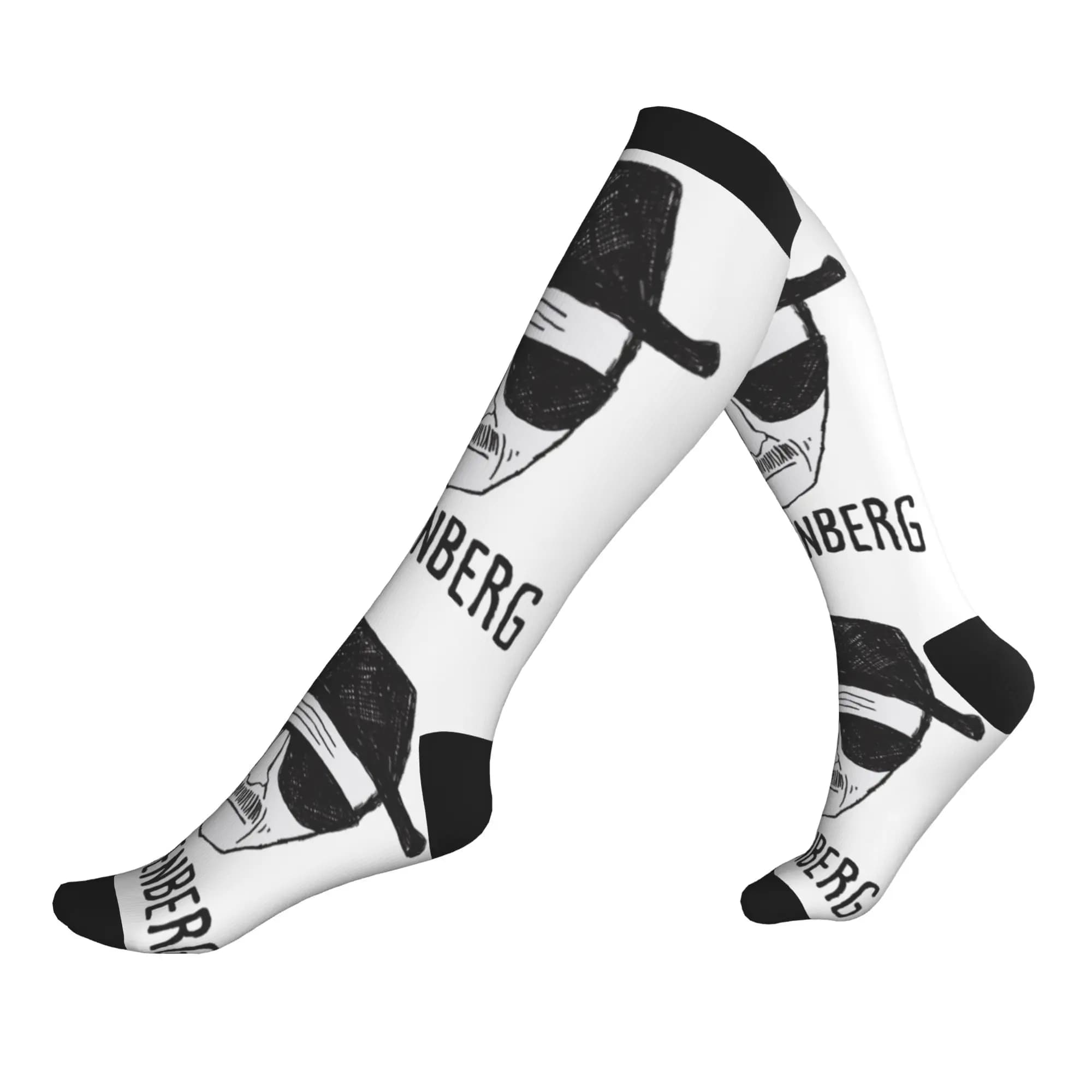 Breaking Heisenberg Drawing Bad Dress Socks Men Women Warm Funny Novelty Sports Compression Socks